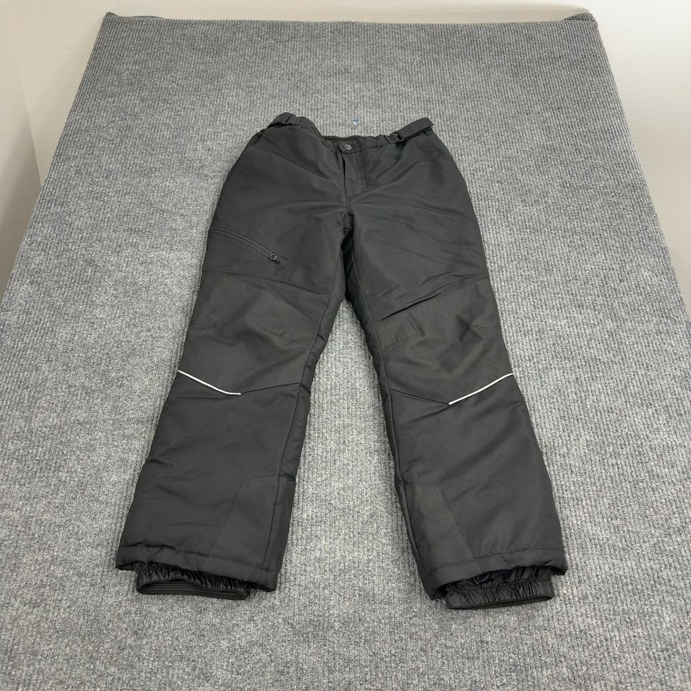 SwissTech Snow Pants Boys XL Black Polyester Insulated Cargo Winter Ski‎ Outdoor